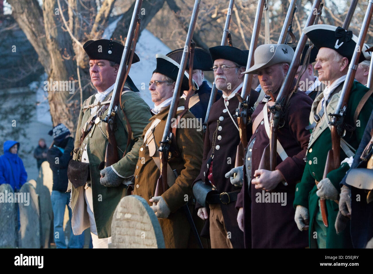 Patriot`s Day , Lexington,Massachusetts, New England, USA Stock Photo